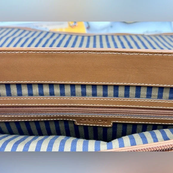 🆕 OROTON 🧿 NWOT Brown Leather Men's Briefcase - Picture 14 of 16